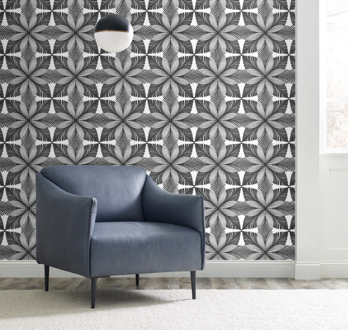 Обои Ronald Redding Handcrafted Naturals Roulettes HC7542 фото в интерьере